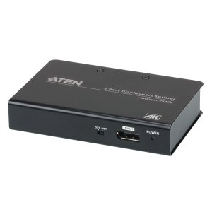 Aten Video Splitter 2 Port Displayport 4k Splitter, 4096x2160 / 3840x2160@60hz, Supports Extend Mode & Split Mode