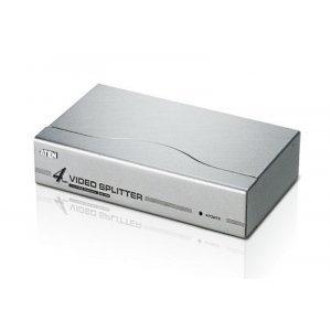 Aten Video Splitter 4 Port Vga Splitter 350mhz, 1920x1440@60hz Max, Cascadable To 3 Levels (up To 64 Outputs)