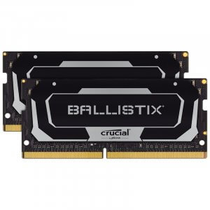 Crucial Ballistix 16GB (2x 8GB) DDR4 3200MHz SODIMM Memory - Black BL2K8G32C16S4B