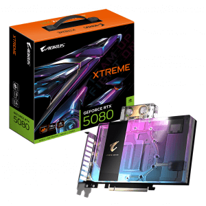 Gigabyte AORUS GeForce RTX 5080 XTREME WATERFORCE 16GB Video Card 