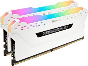 Corsair Vengeance Rgb Pro 16gb (2x8gb) Ddr4 3200mhz C16 Desktop Gaming Memory White