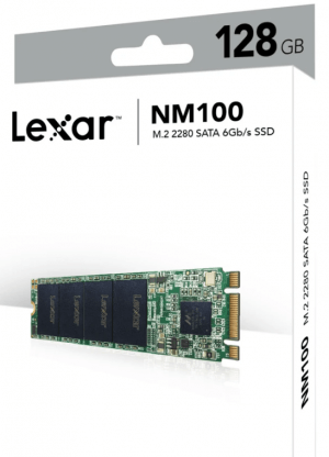 Lexar Lnm100-128rb Nm-100 128gb, M.2 2280 Sata Iii (6gb/s), Sequential Read Up To 520mb/s