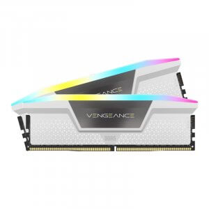 Corsair Vengeance RGB 32GB (2x 16GB) DDR5 6000MHz C36 Desktop Memory - White