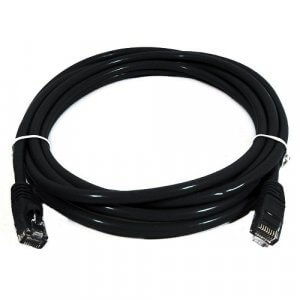 8ware Cat 6a Utp Ethernet Cable, Snagless  - Black 1m