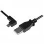 Startech Usbaub1mla 3ft Angled Micro-usb Charge & Sync Cable