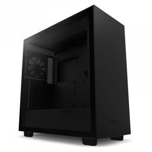 NZXT H7 V1 Base Tempered Glass Mid-Tower E-ATX Case - Black CM-H71BB-01