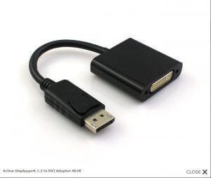 Active Displayport 1.2 to DVI Adaptor 4K2K