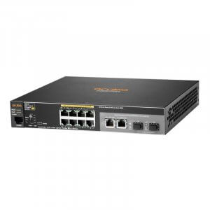 HPE Aruba 2530 8-Port 10/100 67W PoE+ 2 Dual-personality Ports Managed Switch JL070A