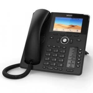 Snom D785n Sip Desk Phone, 4.3 Inch Colour Display, 480 X 272 Pixels, Hd Audio, Usb, 48 Self-labeling Keys