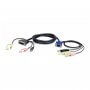 Aten 2L-7DX2U 1.8m USB VGA to DVI-A KVM Cable with Audio