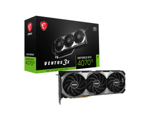 Msi GeForce RTX 4070 Ti VENTUS 3X E1 12G OC Video Card