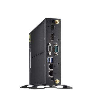 Shuttle Ds20u V2 Slim Mini Pc 1l Barebone - Intel Celeron 5205u, Fan-less, 2x Lan , Rs232/rs422/rs485, Hdmi, Dp, Vga, Vesa Mount, 65w Adapter