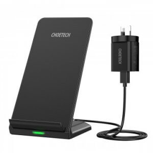 Choetech T524-sau Wireless Charger+ Ac Adapter (au) Black