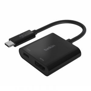 Belkin USB-C to HDMI Adapter with PD Pass-Through AVC002BTBK