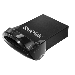 Sandisk Ultra Fit Usb 3.1 Flash Drive, Cz430 64gb, Usb3.1, Black, Plug & Stay, 5y