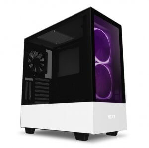 NZXT H510 Elite Tempered Glass Mid-Tower ATX Case - Matte White