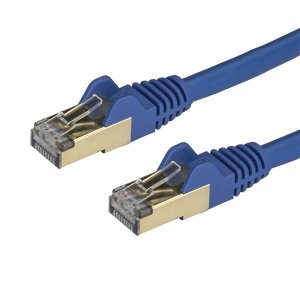 StarTech 0.5m Blue Cat6a / Cat 6a Shielded Ethernet Patch Cable 0.5 m 6ASPAT50CMBL