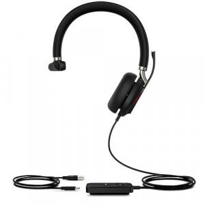 YEALINK UH38 DUAL MODE USB AND BLUETOOTH MONO HEADSET WITH USB-A AND UC CALL CONTROLLER UH38-M-UC