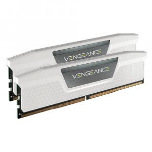 Corsair 64GB (2x32GB) CMK64GX5M2B6000C40W Vengeance 6000MHz CL40 DDR5 RAM - White
