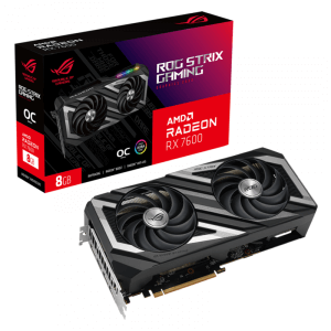 ASUS Radeon RX 7600 ROG Strix OC 8GB Video Card