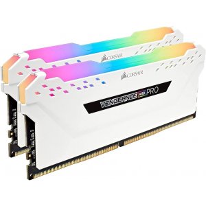 Corsair Vengeance Rgb Pro 16gb (2x8gb) Ddr4 3200mhz C16 Desktop Gaming Memory White