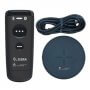 Zebra CS6080-SR Black MFi Cordless Qi Pad Charger Kit: CS6080-SR40004VMWW Scanner Qi Pad Charger USB-C Qi Pad Cable