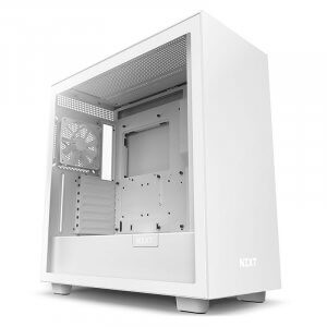 NZXT H7 V1 Base Tempered Glass Mid-Tower E-ATX Case - White