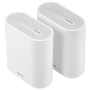 Asus Ebm68-w-2-pk Ax7800 Mesh Router, Tri-band, Gbe(3), Ant(3), Usb(1), 2pk, White, Expertwifi ,3yr Wty