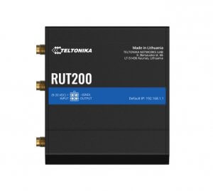 Teltonika Rut200 Industrial Cellular Router, Wan Failover, Compact And Reliable Industrial 4g Lte Router/firewall, Psu Included