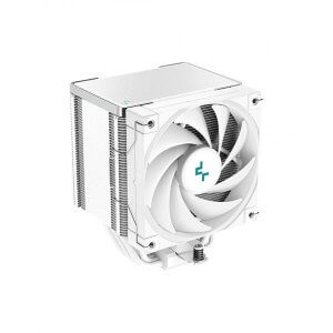 Deepcool Ak500 Digital White High-performance Cpu Cooler, 5 Copper Heat Pipes, Single-tower Heatsink, 120mm Fdb Pwm Fan, 240w Lga1700/am5 Support