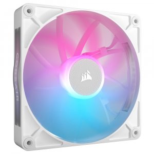 Corsair Rx140 Rgb White, Single Fan Pwm. Airguide Magnetic Bearing. High Airflow And Efficient. Case White Fan