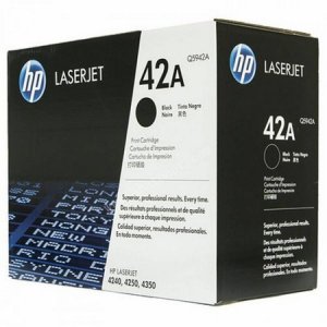 Hp 42a Black Toner 10000 Page Yield For Lj 4240 4250 & 4350